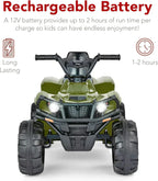 Best Choice Products 12V Kids Ride-On Electric ATV 4-Wheeler Quad Car Toy Bluetooth Audio