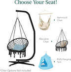 Best Choice Products Metal Hanging Hammock C-Stand for Chair Weather Resistant Finish