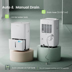 Waykar 2000 Sq. Ft Dehumidifier for Home and Basements, with Auto or Manual Drainage, 0.66 Gallon Water Tank Capacity