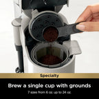Ninja Pod & Grounds Single-Serve Coffee Maker 56-oz. Reservoir Stone PB051ST