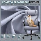 Office Chair Large High-Foot Computer Desk Chair Chair Lumbar Support Rotating Computer Chair