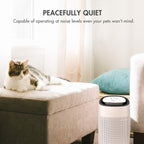 Sorbi 1000ml Air Dehumidifier w/Purifying Function, True HEPA Filter, Auto Shutoff, Touch Control Adjustable Air Speed, Ultra-Quiet, Ideal for Closets & Bathrooms