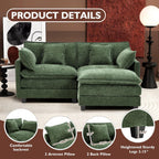 ihanherry 146-inch U-shaped modern sofa modular area cloud sofa