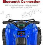 Best Choice Products 12V Kids Ride-On Electric ATV 4-Wheeler Quad Car Toy Bluetooth Audio