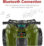 Best Choice Products 12V Kids Ride-On Electric ATV 4-Wheeler Quad Car Toy Bluetooth Audio