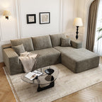 107.5 Cloud Modular Sectional Sofa Couch with L-Shape Chaise,Modern Minimalist Upholstered Couches