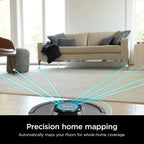 Voice Control Robot Vacuum with Matrix Clean Navigation, Home Mapping, 60-Day Capacity, XL Self-Empty Base for Homes with Pets, Carpet & Hard Floors, Cool Grey