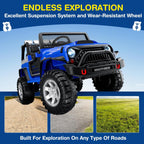 L8 Ride On Car, 2 Seater, 12V Kids Electric Car w/Remote Control, 4-Wheel Suspension, Bluetooth Speaker, Multi Music Modes, 3 Speeds, LED Lights, Xmas & Birthday Gift Ideas for Kids Ages 3+
