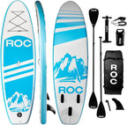 Roc Inflatable Stand Up Paddle Board with Premium SUP Paddle Board Accessories