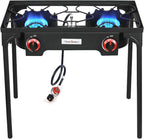 Vivicreate High Pressure Propane Gas Regulator Outdoor Camping BBQ Grill Stove Burner Gas Stoves