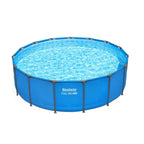 Bestway Steel Pro MAX 15’ x 48 Metal Frame Above Ground Pool, Blue, POOL ONLY