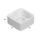 Lifesmart Spas LS700DX 230 Volt 7-Person 90-Jet Square Hot Tub with Ozonato