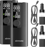 Power Kit Bundle Deal - 2-Pack - Tire Inflation Portable Air Compressor with Power Kit for Charging at Home and on the Road - Cordless Air Pump for Car Tires, Motorcycles, Bicycles