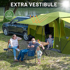 TIMBER RIDGE 5-9 Person SUV Tent with Screen Porch and Awning for Family Camping Weather Resistant