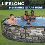 Bestway Steel Pro MAX 10'x30\ Metal Frame Above Ground Pool Set w/ Filter Pump & Cartridge