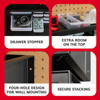 IRIS USA Screw Tool Organizer Small Parts Cabinet Chest Storage Drawers Organization Toolbox