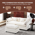 ihanherry 146-inch U-shaped modern sofa modular area cloud sofa