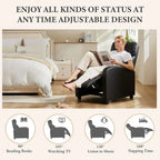Sweet and crisp rocking chair 360 degree rotating recliner with sliding function