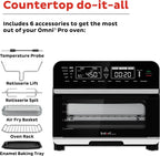 Instant Pot Omni Plus 19QT/18L Toaster Oven Air Fryer, 10-in-1 Functions, Fits 12 Pizza, Crisp, Broil, Bake, Roast, Toast, Warm, Convection, 100+ In-App Recipes, from the Makers of Instant Pot, Black