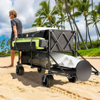 48 Extra Large Folding Travel Cart 560 lb Capacity 350 L Heavy Duty Utility Cart with Brakes