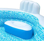 Members Mark Elegant Family Pool 10 Feet Long 2 Inflatable Seats