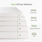 8-inch double mattress with memory foam for medium firm support