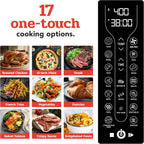 Gourmia Oven Air Fryer Combo with 17 Cooking Presets, 24L Capacity, Convection Rack, Baking Tray, Recipe Book GTF7460