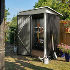 Devoko Outdoor Storage Shed Lockable Metal Garden Shed Steel Anti-Corrosion Storage House
