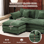 ihanherry 146-inch U-shaped modern sofa modular area cloud sofa