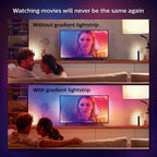 65-inch smart TV light strip, flowing color-changing LED light strip, multi-color TV backlight synced with music and games