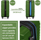 Luggage 6-piece hardshell expandable suitcase lightweight travel carry-on luggage set