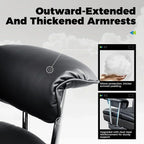 Large high back office chair high back leather gaming chair with footrest