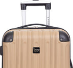 Hardside Travel Luggage Lilac Set of 4