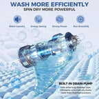 20Lbs Portable Washing Machine Nictemaw Portable Washer 2.8 Cu.ft Washer and Dryer Combo
