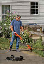 BLACK+DECKER 3-in-1 Corded Lawn Mower String Trimmer Edger 12-Inch