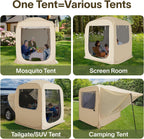 Alvantor Screen House Gazebo Pop Up Igloo Screened Canopy Tent with Mosquito Netting Sides