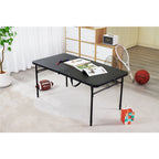 Mainstays 4' Adjustable Height Centerfold Folding Table, Black
