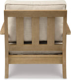 Coastal view outdoor terrace eucalyptus sofa
