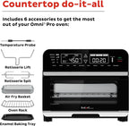 Instant Pot Omni Plus 19QT/18L Toaster Oven Air Fryer, 10-in-1 Functions, Fits 12 Pizza, Crisp, Broil, Bake, Roast, Toast, Warm, Convection, 100+ In-App Recipes, from the Makers of Instant Pot, Black