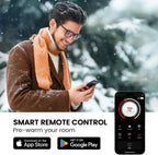 50 Smart Electric Fireplace 5300 BTU Heat Output Wall-Mount Built-In Electric Fireplace
