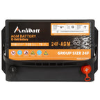 Anlibatt BCI Group 48 Battery, AGM 12 Volt Rechargeable Automotive Batteries for Car, H6 760CCA 70Ah 120RC, Maintenance Free