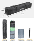 Golabs Truck Bed Tent for 5.5-6.5 Ft Bed, 5-Minute Easy Setup by Pre-Assembled Design, Waterproof PU2000mm, 2-Person Portable with Extra Rainfly Cover for Camping & Outdoor, Includes Storage Bag