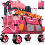38 long foldable four-wheel stroller 460 lb capacity 220 liter folding beach stroller