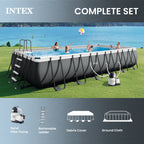 INTEX 24ft x 12ft x 52in Ultra XTR Above Ground Pool & OptiFlow 50lb Pool Filter Sand