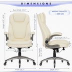 Executive Office Chair Computer Desk Chair Swivel Home Office Chair Upgraded Casters