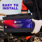 MM-H5 Start and Stop Car BCI Group Size 47 12V 60 AH, 100RC, 680 CCA Rechargeable AGM Car Battery