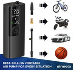 Airmoto Tire Inflator Portable Air Compressor Car Tire Air Pump with Digital Pressure Gauge