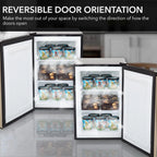 Whynter CUF-112SS Mini, Energy Star Rated Small Upright Freezer with Lock, Stainless Steel -1.1 Cubic Feet