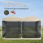 Alvantor Screen House Gazebo Pop Up Igloo Screened Canopy Tent with Mosquito Netting Sides