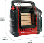 Portable Propane Radiant Heater 4000-9000 BTU for campers workshops patios and more
